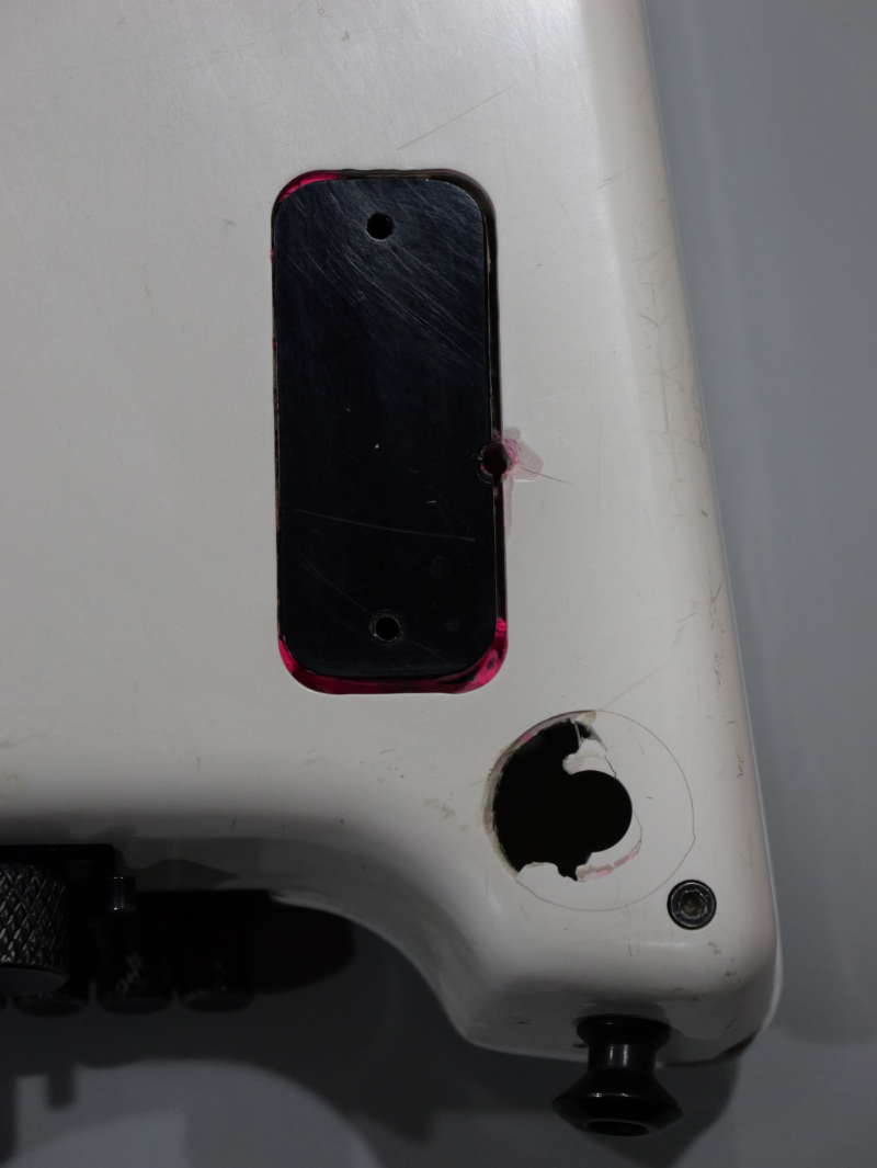 Factory routing damage plus pink paint!
