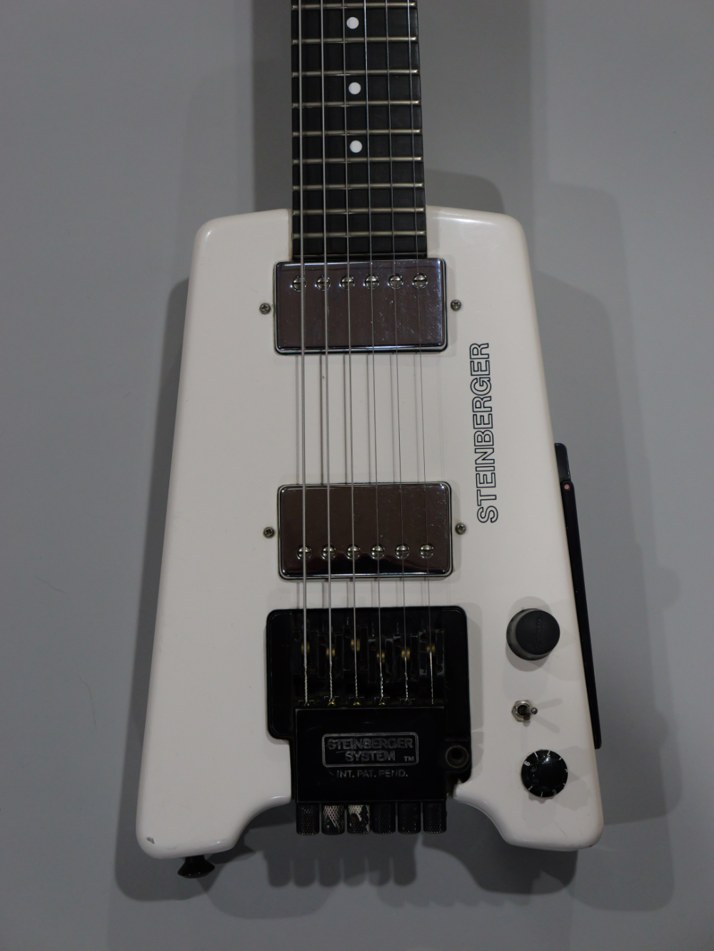 I replaced the dummy EMG's with hum buckers from a Les Paul.